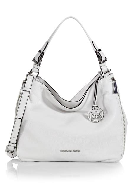 michael kors white hobo purse|michael kors hobo shoulder bag.